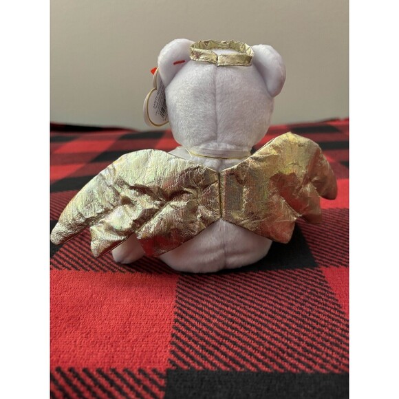 2000 Ty Halo II the Bear 6th Gen Hang Tag 4269 Beanie Baby 8.5" Angel Plush Toy - Picture 2 of 7